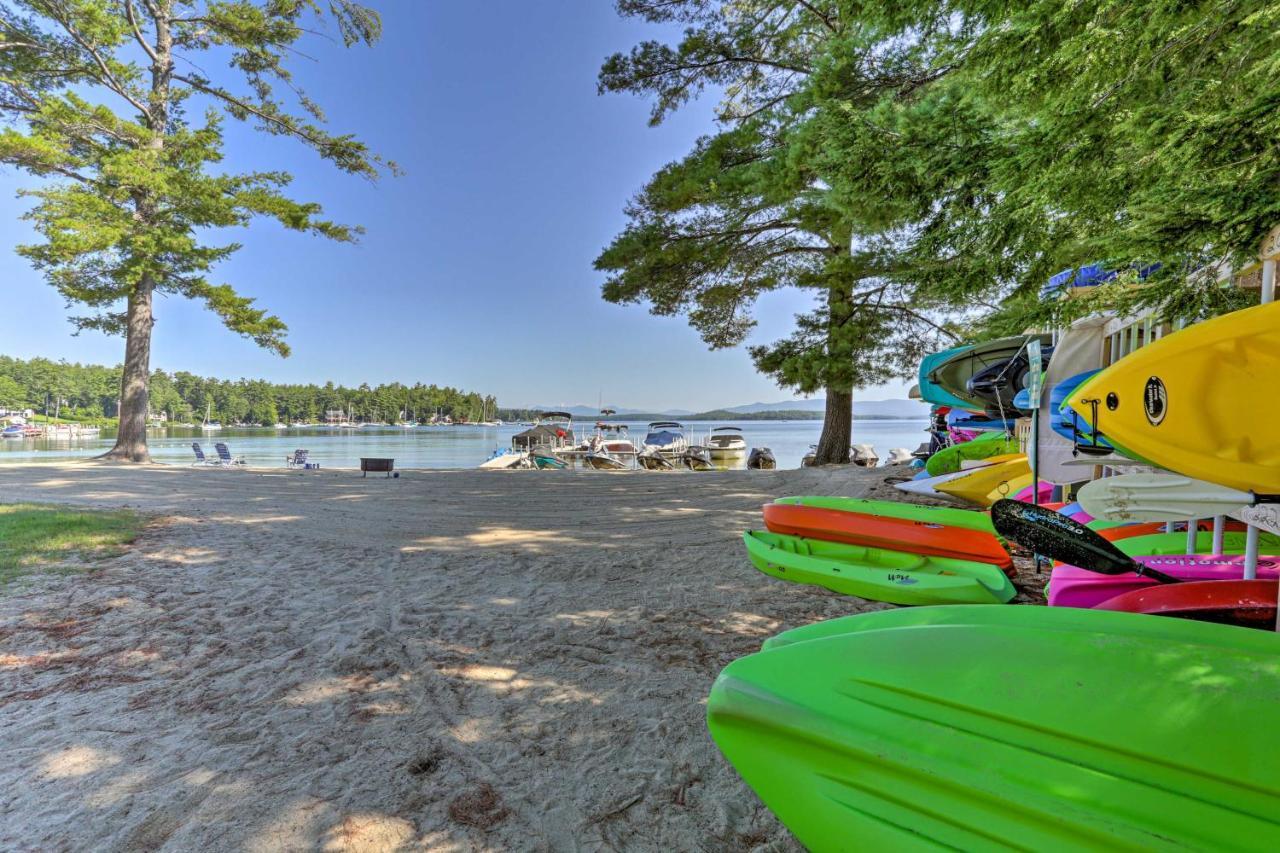 Lake Getaway Walk Across Street To Private Beach! Gilford Esterno foto
